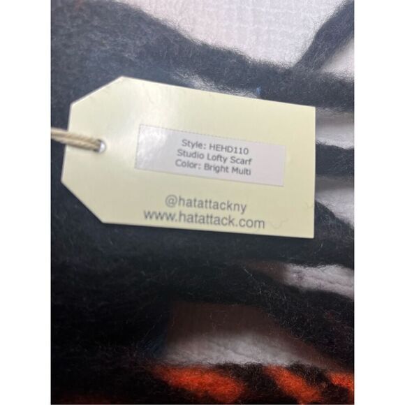 NWT HatAttack Bright Multi Lofty Scarf - Picture 4 of 5
